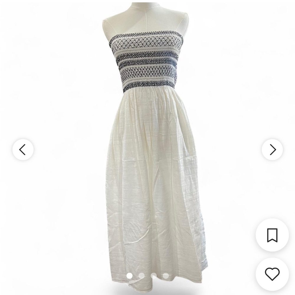 Forever 21 Black and White Midi Dress